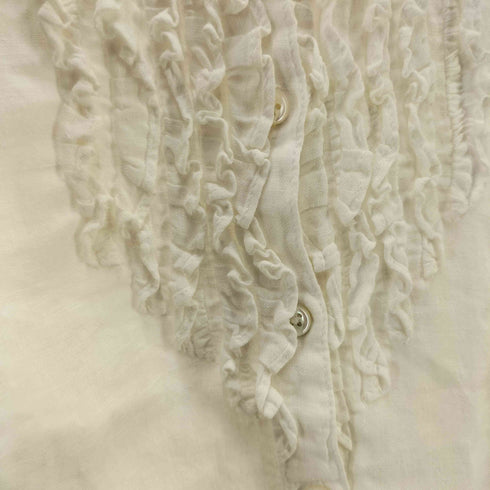 ティグルブロカンテ TIGRE BROCANTE フリルデザイン 長袖ドレスリネンシャツ レディース FREE